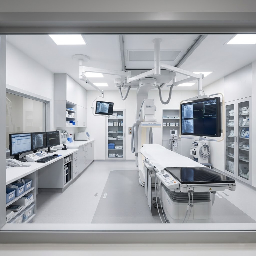 Dijital Anjiyografi Odalarında Alan Yönetimini Maksimuma Çıkaran Tasarım Detayları